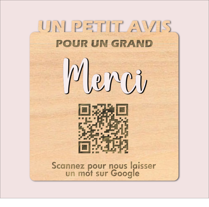 plaque-avis-google-bois-blanc-M1