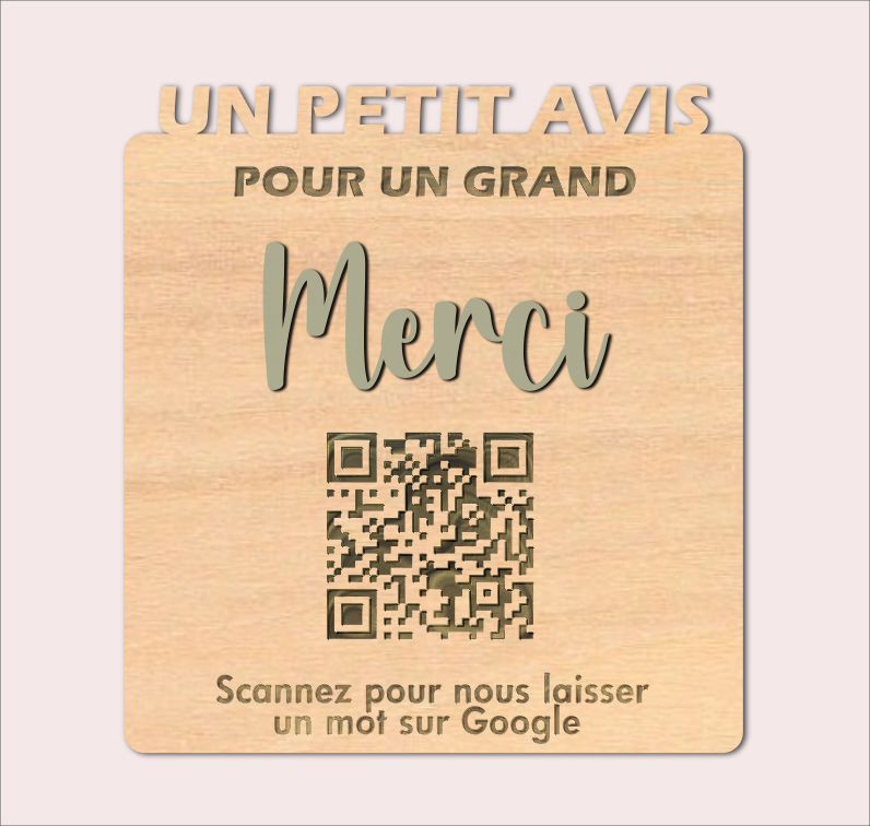 plaque-avis-google-bois-vert-M1